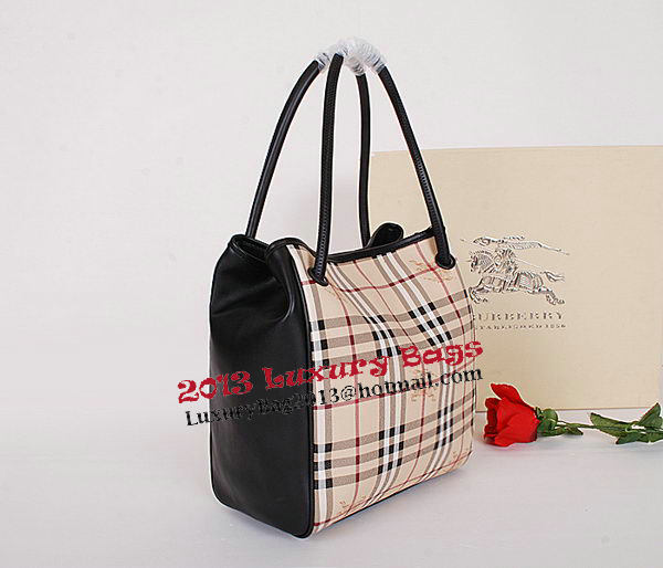 BurBerry Small Haymarket Check Tote Bag 38825571 Black
