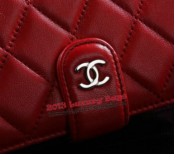 Chanel Matelasse Bi-Fold Wallet Sheepskin Leater A31506 Red Chanel Matelasse Bi-Fold Wallet Sheepskin Leater A31506 Red