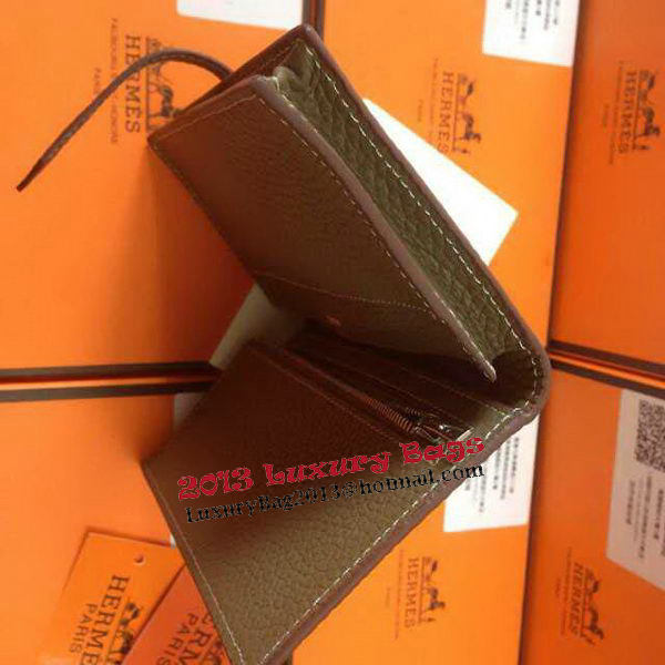 Hermes Bearn Japonaise Grainy Leather Wallet H8622W Grey Hermes Bearn Japonaise Grainy Leather Wallet H8622W Grey