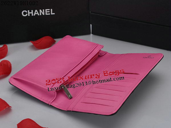 Chanel Combon Bi-Fold Wallet White CC Logo A2622 Black Chanel Combon Bi-Fold Wallet White CC Logo A2622 Black