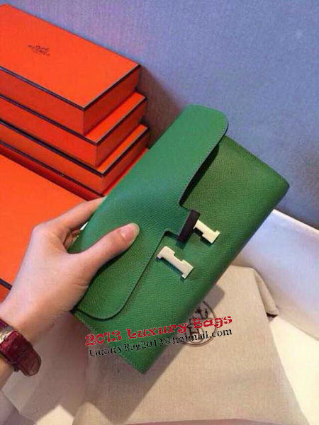Hermes Constance Long Wallets Original Leather HA909 Green Hermes Constance Long Wallets Original Leather HA909 Green