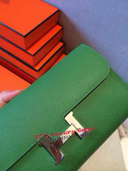 Hermes Constance Long Wallets Original Leather HA909 Green Hermes Constance Long Wallets Original Leather HA909 Green