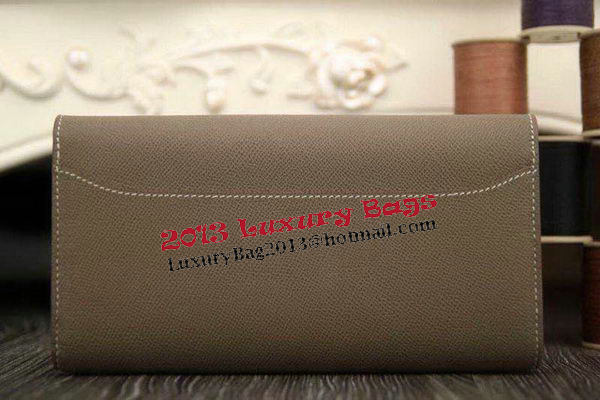 Hermes Constance Long Wallets Original Leather HA909 Grey Hermes Constance Long Wallets Original Leather HA909 Grey