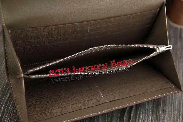 Hermes Constance Long Wallets Original Leather HA909 Grey Hermes Constance Long Wallets Original Leather HA909 Grey