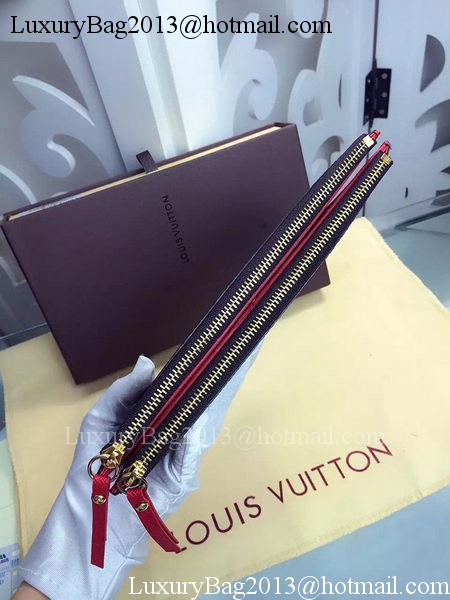 Louis Vuitton Monogram Canvas ADELE WALLET M61287 Red Louis Vuitton Monogram Canvas ADELE WALLET M61287 Red