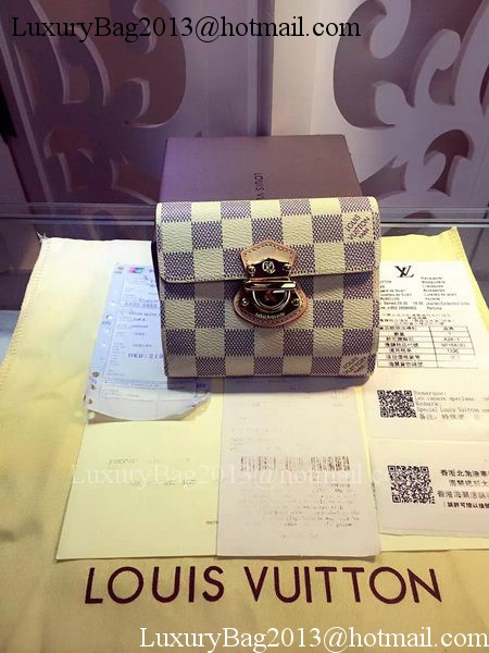 Louis Vuitton Damier Azur Canvas JOEY WALLET N60030 Louis Vuitton Damier Azur Canvas JOEY WALLET N60030