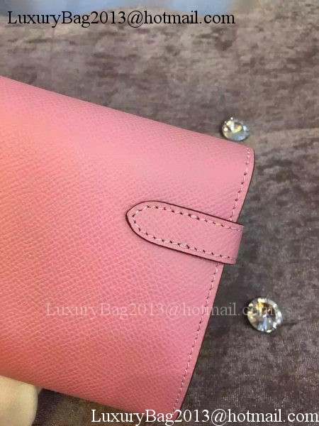 Hermes Kelly Wallet Epsom Leather H009 Pink Hermes Kelly Wallet Epsom Leather H009 Pink