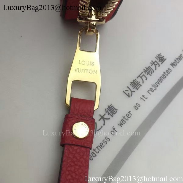 Louis Vuitton Monogram Empreinte ZIPPY WALLET M60571 Red Louis Vuitton Monogram Empreinte ZIPPY WALLET M60571 Red