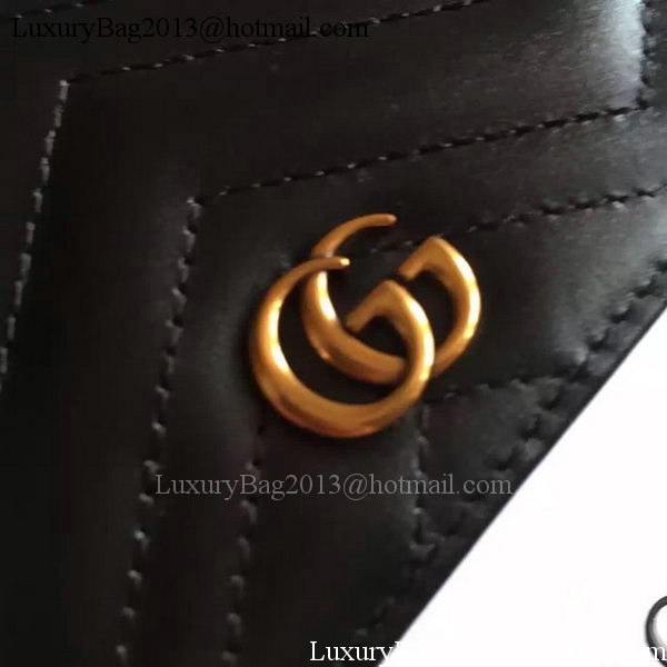 Gucci GG Marmont Card Case 443125 Black Gucci GG Marmont Card Case 443125 Black