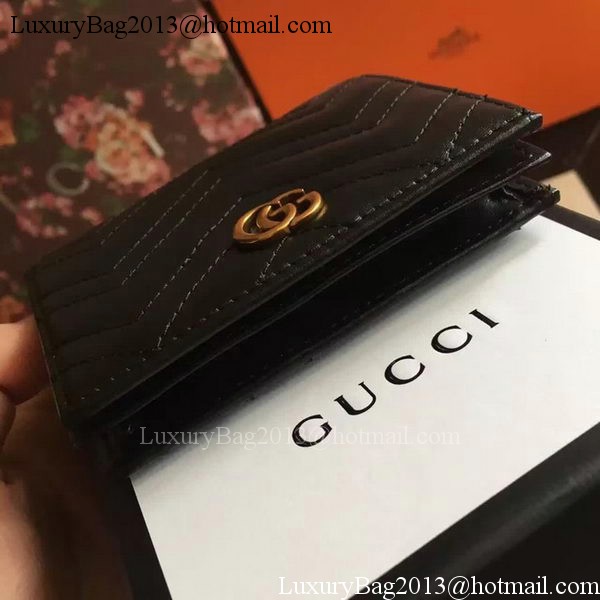 Gucci GG Marmont Card Case 443125 Black Gucci GG Marmont Card Case 443125 Black