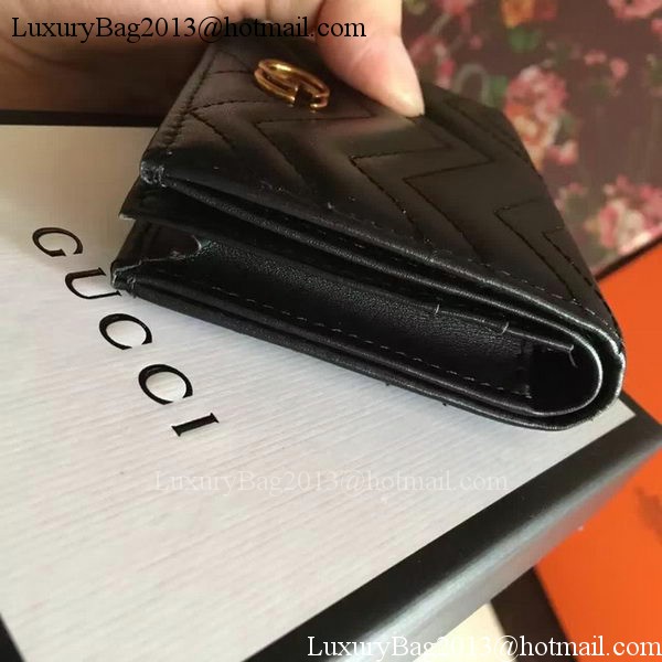 Gucci GG Marmont Card Case 443125 Black Gucci GG Marmont Card Case 443125 Black