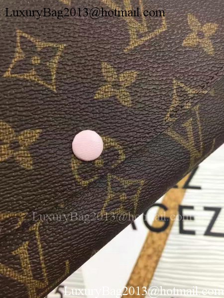 Louis Vuitton Monogram Canvas Emilie Wallet M60696 Pink Louis Vuitton Monogram Canvas Emilie Wallet M60696 Pink