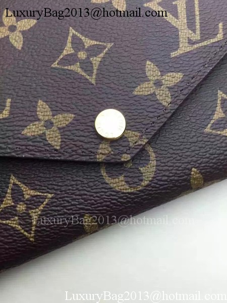 Louis Vuitton Monogram Canvas JEANNE WALLET M62155 Orange Louis Vuitton Monogram Canvas JEANNE WALLET M62155 Orange