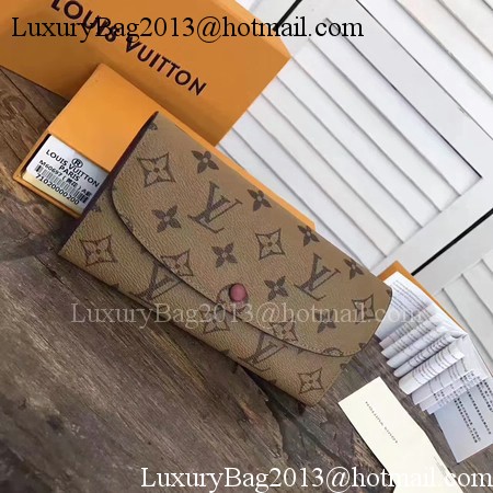 Louis Vuitton Monogram Canvas EMILIE WALLET M60697 Purple Louis Vuitton Monogram Canvas EMILIE WALLET M60697 Purple