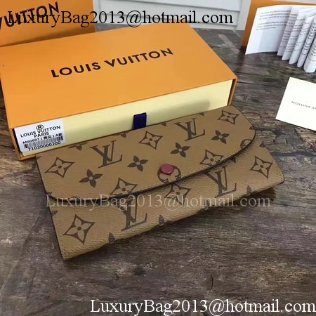 Louis Vuitton Monogram Canvas EMILIE WALLET M60697 Purple Louis Vuitton Monogram Canvas EMILIE WALLET M60697 Purple