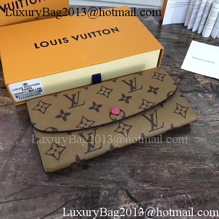 Louis Vuitton Monogram Canvas EMILIE WALLET M60697 Rose Louis Vuitton Monogram Canvas EMILIE WALLET M60697 Rose