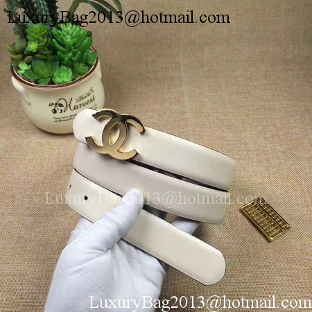 Chanel 30mm Leather Belt CH5232 OffWhite Chanel 30mm Leather Belt CH5232 OffWhite