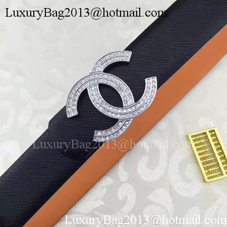 Chanel 30mm Leather Belt CH5235 Black Chanel 30mm Leather Belt CH5235 Black