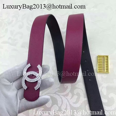 Chanel 30mm Leather Belt CH5235 Rose Chanel 30mm Leather Belt CH5235 Rose