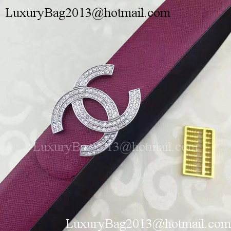 Chanel 30mm Leather Belt CH5235 Rose Chanel 30mm Leather Belt CH5235 Rose