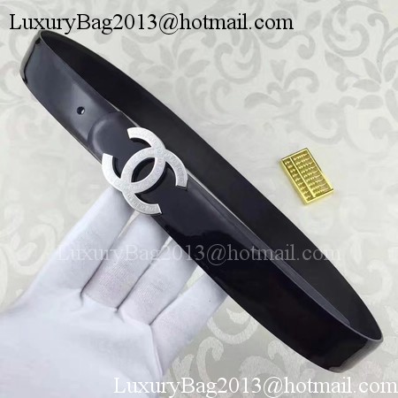 Chanel 30mm Patent Leather Belt CH5231 Black Chanel 30mm Patent Leather Belt CH5231 Black