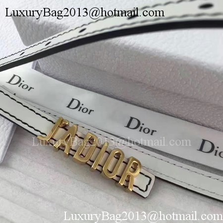 Dior 30mm Leather Belt CD2366 White Dior 30mm Leather Belt CD2366 White
