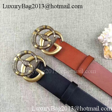 Gucci 34mm Leather Belt GG2369 Black Gucci 34mm Leather Belt GG2369 Black
