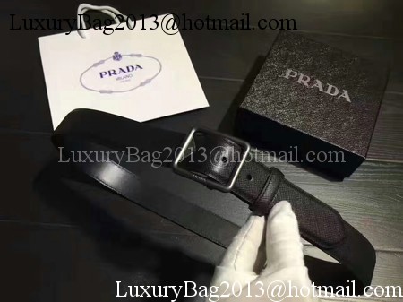 Prada Leather Belt PD0807 Black Prada Leather Belt PD0807 Black