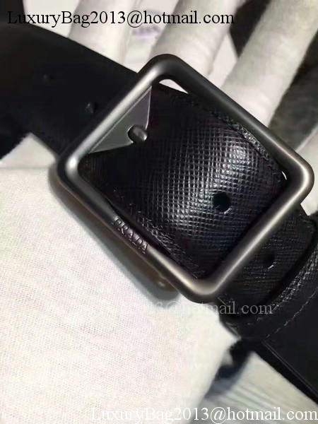 Prada Leather Belt PD0807 Black Prada Leather Belt PD0807 Black