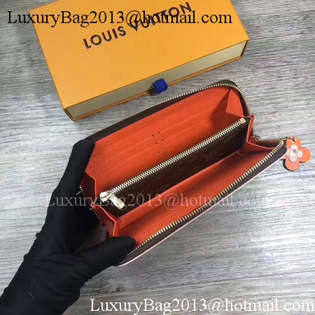 Louis Vuitton Monogram Canvas CLEMENCE WALLET M64201 Orange Louis Vuitton Monogram Canvas CLEMENCE WALLET M64201 Orange