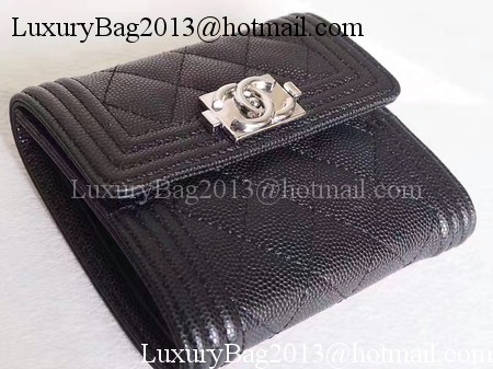 Chanel Matelasse Bi-Fold Wallet Black Cannage Patterns A48980 Silver Chanel Matelasse Bi-Fold Wallet Black Cannage Patterns A48980 Silver