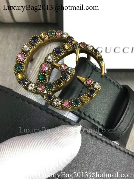 Gucci 34mm Leather Belt GG57001 Black Gucci 34mm Leather Belt GG57001 Black