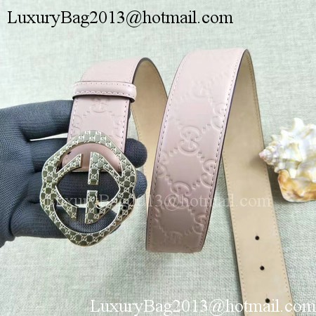 Gucci 38mm Leather Belt GG57098 Pink Gucci 38mm Leather Belt GG57098 Pink