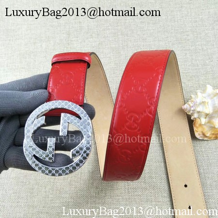 Gucci 38mm Leather Belt GG57099 Red Gucci 38mm Leather Belt GG57099 Red