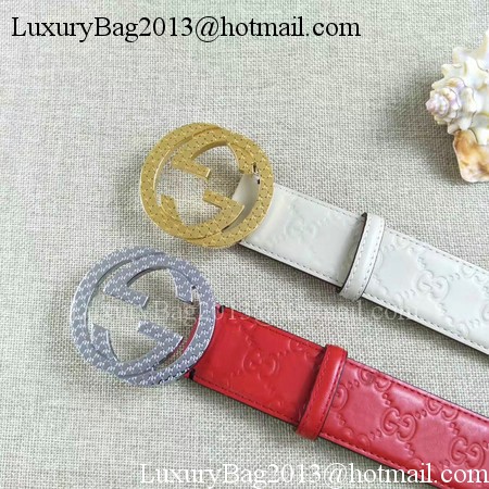 Gucci 38mm Leather Belt GG57099 Red Gucci 38mm Leather Belt GG57099 Red