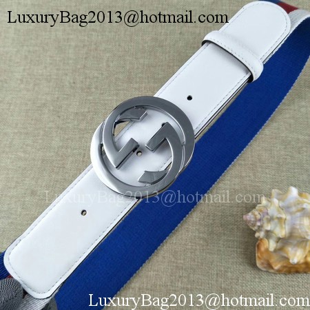 Gucci 40mm Leather Belt GG57560 White Gucci 40mm Leather Belt GG57560 White