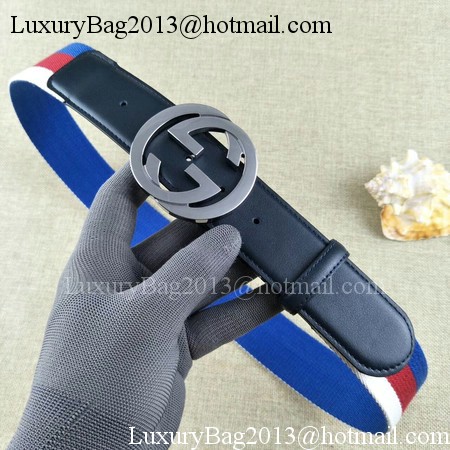 Gucci 40mm Leather Black Belt GG57560 Silver Gucci 40mm Leather Black Belt GG57560 Silver