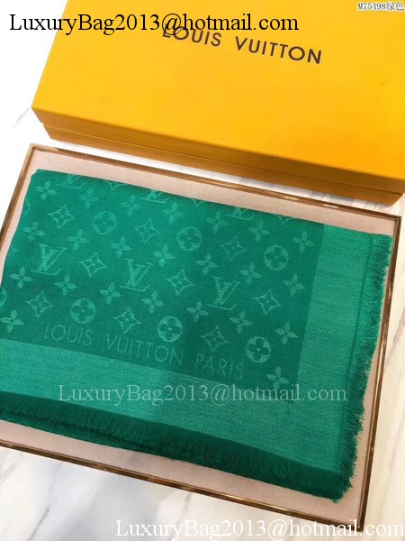 Louis Vuitton Scarf LV2851 Green Louis Vuitton Scarf LV2851 Green