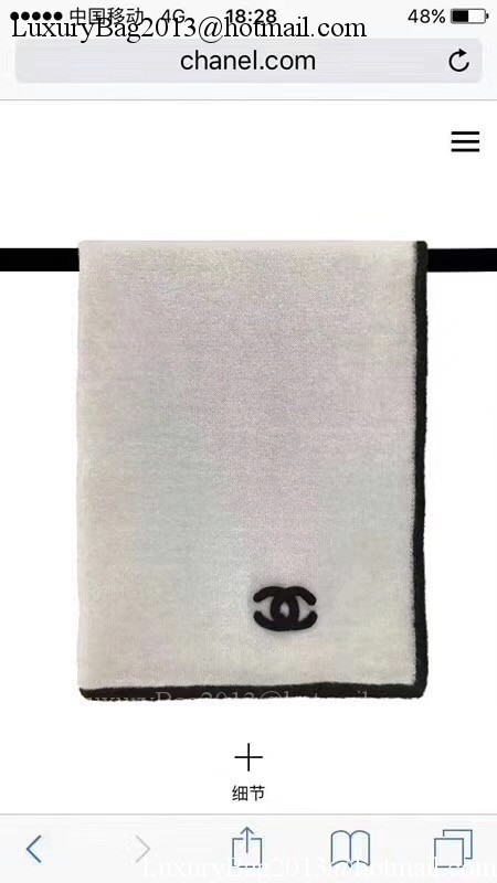 Chanel Scarf A2830 OffWhite Chanel Scarf A2830 OffWhite