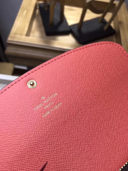 Louis Vuitton Monogram Canvas EMILIE WALLET M61289 Light Red Louis Vuitton Monogram Canvas EMILIE WALLET M61289 Light Red