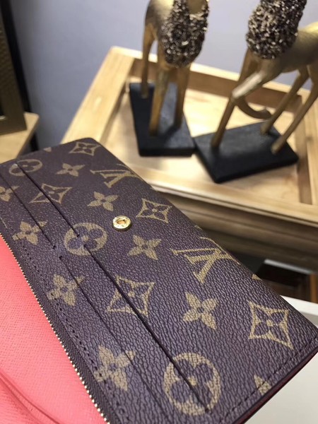 Louis Vuitton Monogram Canvas EMILIE WALLET M61289 Light Red Louis Vuitton Monogram Canvas EMILIE WALLET M61289 Light Red
