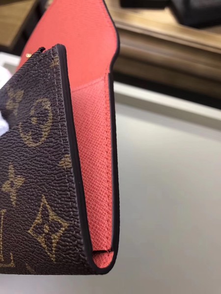Louis Vuitton Monogram Canvas EMILIE WALLET M61289 Light Red Louis Vuitton Monogram Canvas EMILIE WALLET M61289 Light Red