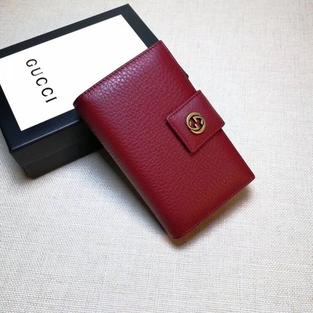 Gucci Calfskin Lether Wallet 337023 Wine Gucci Calfskin Lether Wallet 337023 Wine