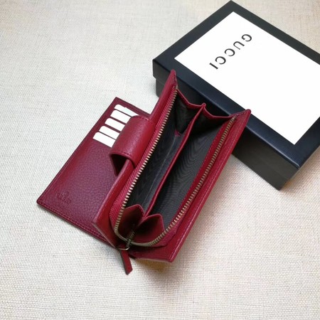 Gucci Calfskin Lether Wallet 337023 Wine Gucci Calfskin Lether Wallet 337023 Wine