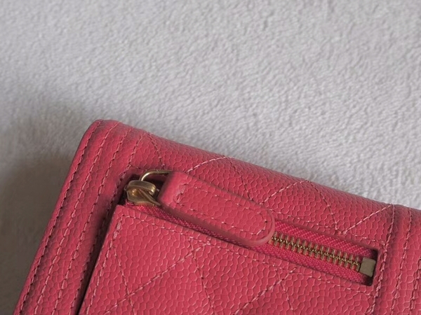 Chanel Tri-Fold Wallet Calfskin Leather A48980 Pink Chanel Tri-Fold Wallet Calfskin Leather A48980 Pink