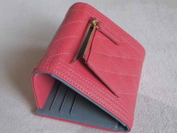 Chanel Tri-Fold Wallet Calfskin Leather A48980 Pink Chanel Tri-Fold Wallet Calfskin Leather A48980 Pink