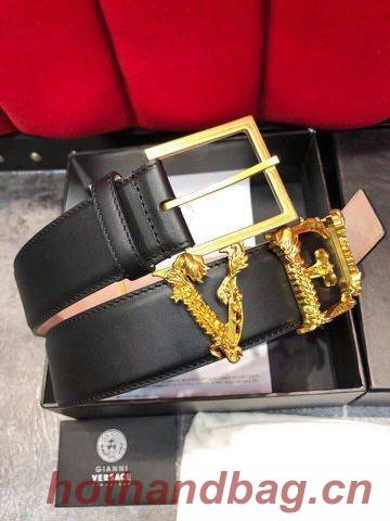 Versace Leather Belt VS7488 Black Versace Leather Belt VS7488 Black