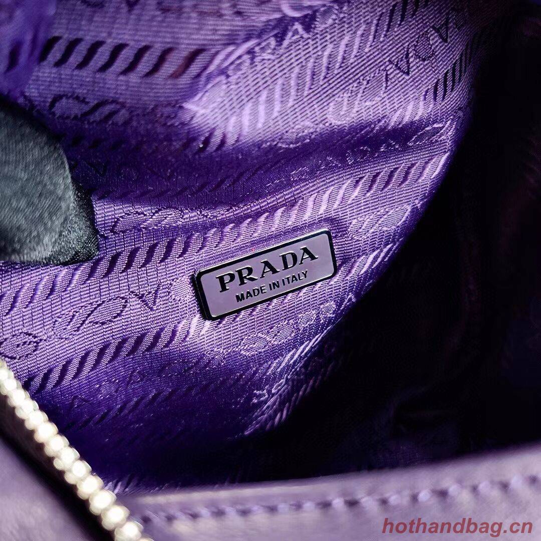 Prada Padded nappa leather handbag 3BA315 violet