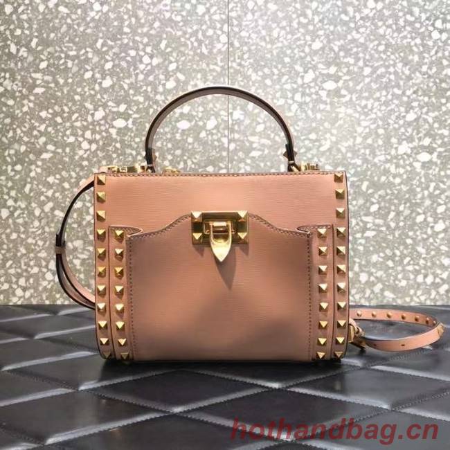 VALENTINO GARAVANI Rockstud Alcove Medium grain calf leather 2B0056 pink