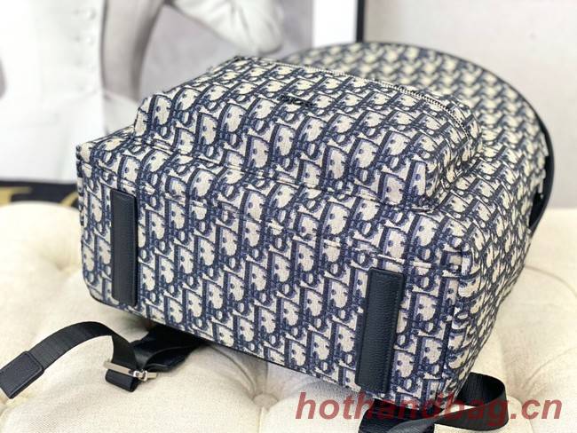 DIORTRAVEL BACKPACK Blue Dior Oblique Jacquard  M6104STZQ